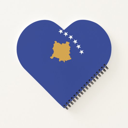 Kosovo-Flagge Notizblock (Rückseite)