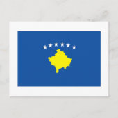 Kosovo-Flagge Postkarte (Vorderseite)