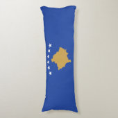 Kosovo-Flagge Seitenschläferkissen (Vorderseite Vertikal)