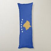 Kosovo-Flagge Seitenschläferkissen (Rückseite (Vertikal))