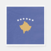 Kosovo-Flagge Serviette (Vorderseite)