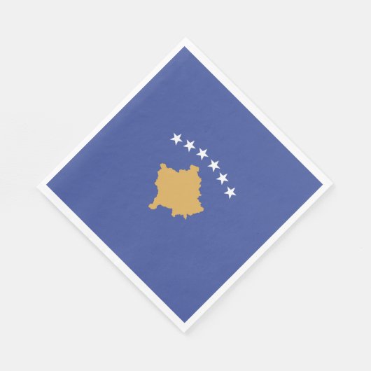 Kosovo-Flagge Serviette (Ecke)