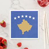 Kosovo-Flagge Serviette (Beispiel)