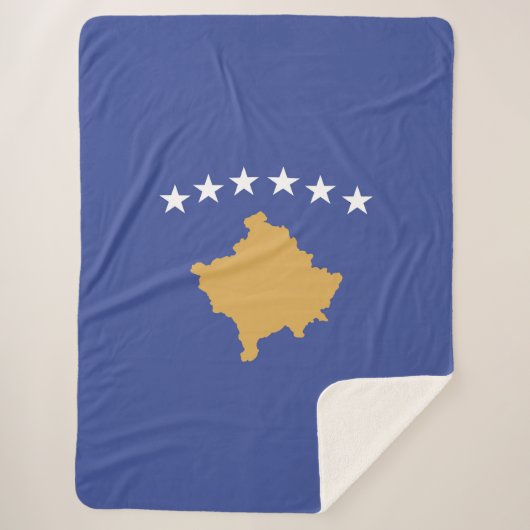 Kosovo-Flagge Sherpadecke (Vorderseite)