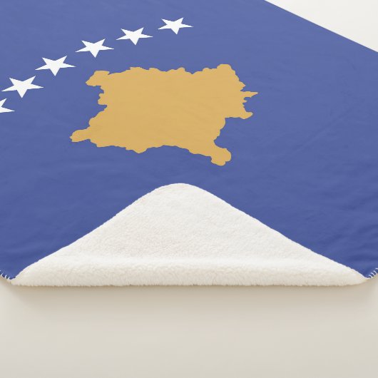 Kosovo-Flagge Sherpadecke (3/4)
