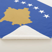 Kosovo-Flagge Sherpadecke (3/4)