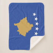 Kosovo-Flagge Sherpadecke (Vorderseite)