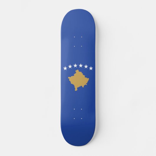 Kosovo-Flagge Skateboard (Vorderseite)