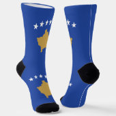 Kosovo-Flagge Socken (Gewinkelt)