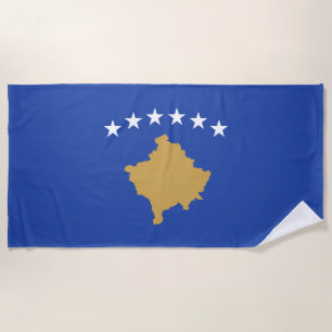 Kosovo-Flagge Strandtuch