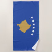 Kosovo-Flagge Strandtuch (Vorderseite)