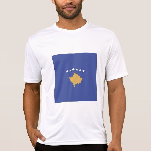 Kosovo-Flagge T-Shirt (Vorderseite)
