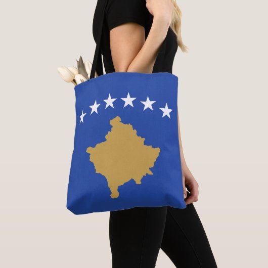 Kosovo-Flagge Tasche (Von Nahem)