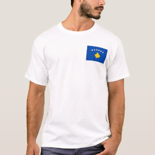 Kosovo-Flagge und Karten-T - Shirt