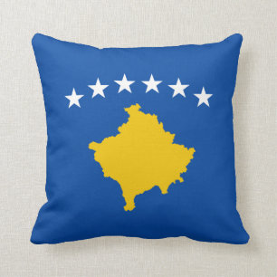 Kosovo-Flagge x Flaggenkissen Kissen