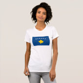 Kosovo-Flaggen-T - Shirt (Vorne ganz)