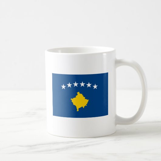 Kosovo-Flaggen-Tasse Kaffeetasse (Rechts)