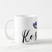 Kosovo-Flaggenherz, I Liebe Kosovo, Kosovo Kaffeetasse (Links)