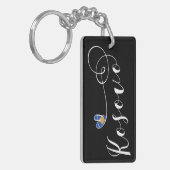 Kosovo-Flaggenherz, I Liebe Kosovo, Kosovo Schlüsselanhänger (Vorderseite links)