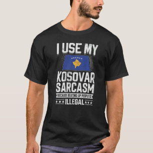 Kosovo-Flaggenstaaten für Kosovo-Männer und Frauen T-Shirt