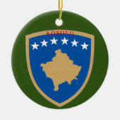 Kosovo Foto Weihnachtsfeier Keramik Ornament (Vorne)