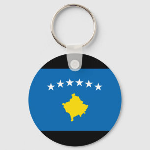 Kosovo-Insel-Flagge Schlüsselanhänger