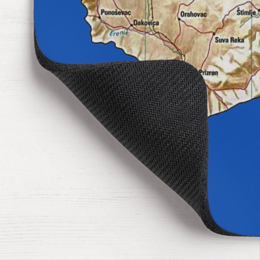 Kosovo-Karte Mousepad (Ecke)
