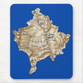 Kosovo-Karte Mousepad (Vorne)