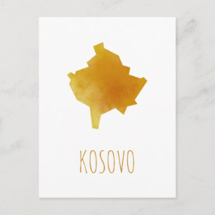 Kosovo-Karte Postkarte