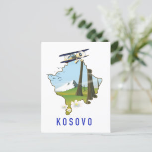 Kosovo-Karte Postkarte