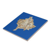 Kosovo-Karten-Fliese Fliese (Seite)
