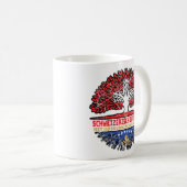 Kosovo Kosovarisch Schweizer Schweiz Baum Wurzel Kaffeetasse (VorderseiteRechts)