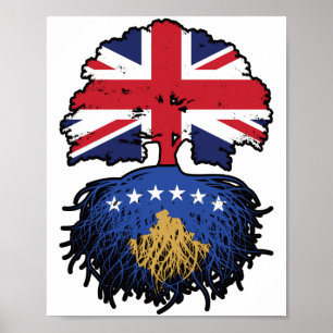 Kosovo Kosovo UK Vereinigtes Königreich Großbritan Poster