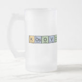 Kosovo machte von den Elementen Mattglas Bierglas (Links)