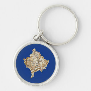 Kosovo Map Keychain Schlüsselanhänger