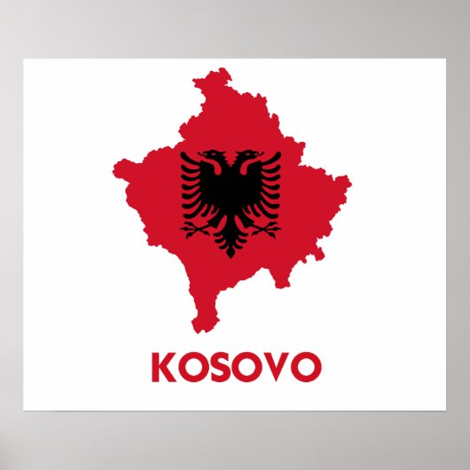 KOSOVO MAP POSTER (Vorne)
