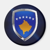 Kosovo-Metallic-Emblem Magnet (Vorne)