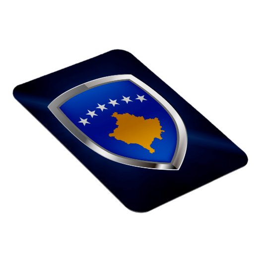 Kosovo-Metallic-Emblem Magnet (Rechte Seite)