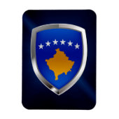 Kosovo-Metallic-Emblem Magnet (Vertikal)