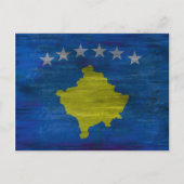 Kosovo-Notenflagge Postkarte (Vorderseite)