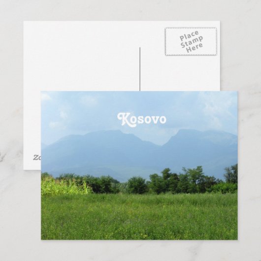 Kosovo Postkarte (Vorne/Hinten)