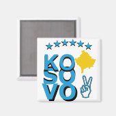 Kosovo Pride Magnet (Vorderseite/Rückseite)
