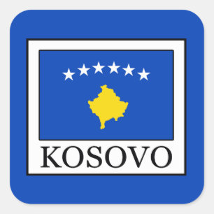 Kosovo Quadratischer Aufkleber