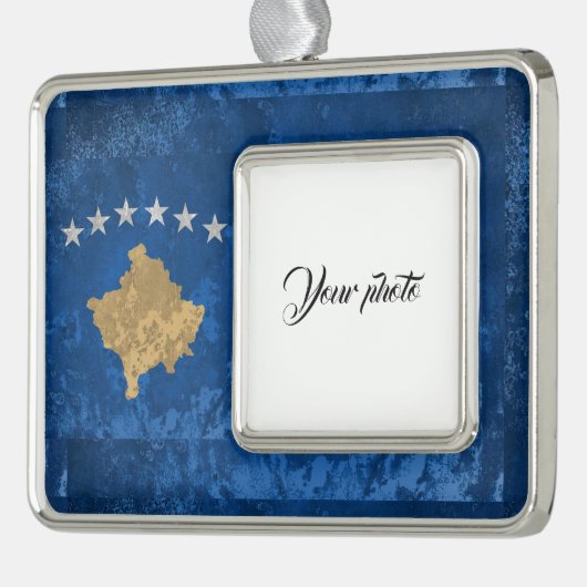 Kosovo Rahmen-Ornament Silber (Links)