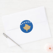 kosovo runder aufkleber (Umschlag)
