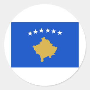 Kosovo Runder Aufkleber
