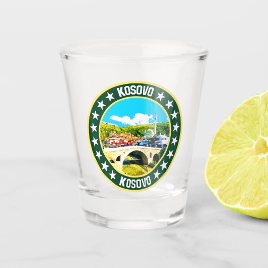Kosovo Schnapsglas (Vorderseite)