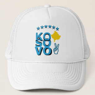 Kosovo-Sieg-Flagge Truckerkappe