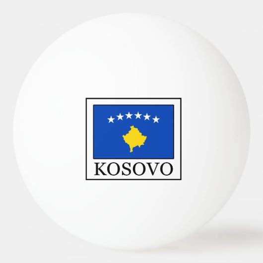 Kosovo Tischtennisball (Vorderseite)