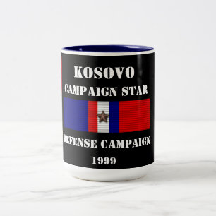 Kosovo-Verteidigungskampagne Zweifarbige Tasse